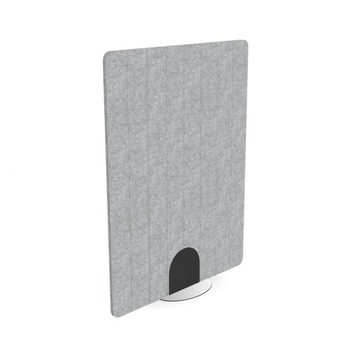 Serrion PET Freestanding V-Groove Acoustic Screen 1200x1600mm Grey KF70139