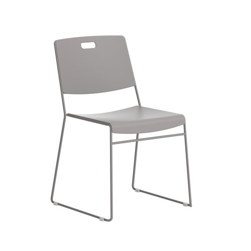 Titan Arc High Density Stacker Chair 520x545x805mm Grey KF70156