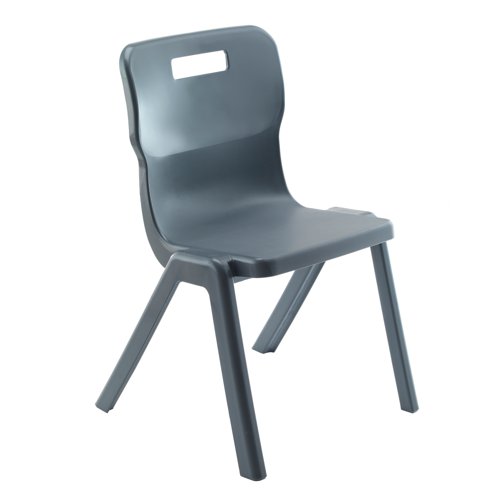 Titan One Piece Retold Chair Size 6 470x530x805mm Black KF70161