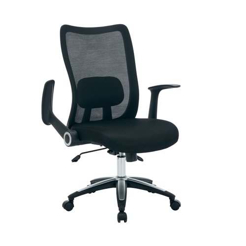 Jemini Zumo Chair with Folding Arms Light Grey KF70318