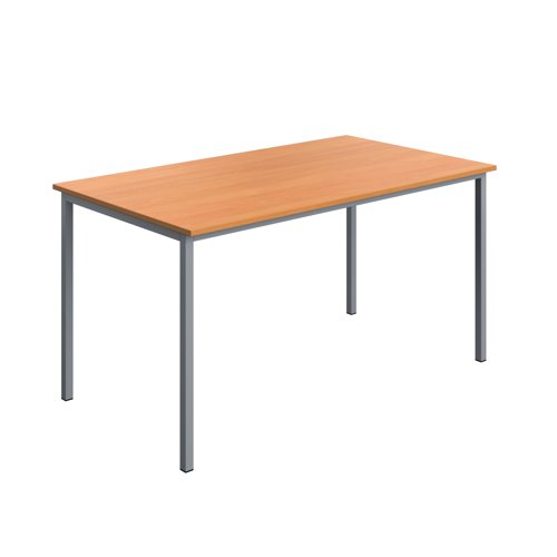 Serrion Multipurpose Table 1400x800x730mm Beech/Silver KF800225