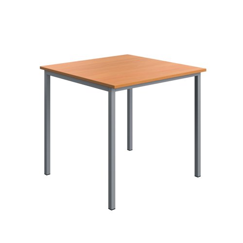 Serrion Multipurpose Table 800x800x730mm Bch/Silver KF800246