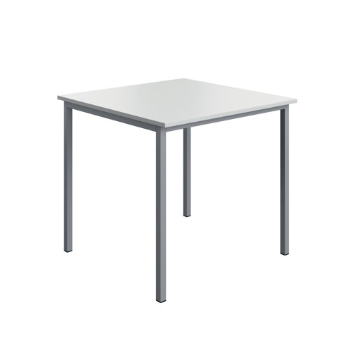 Serrion Multipurpose Table 800x800x730mm White/Silver KF800293