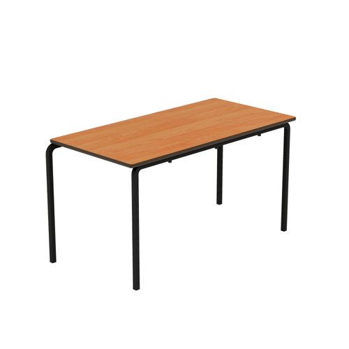 Titan Crush Bent Frame Table 1200x600x640mm Beech/Black KF70440