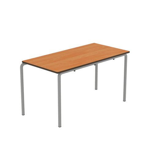 Titan Crush Bent Frame Table 1200x600x640mm Beech/Grey KF70441
