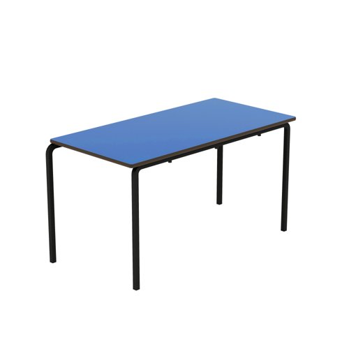 Titan Crush Bent Frame Table 1200x600x640mm Blue/Black KF70444