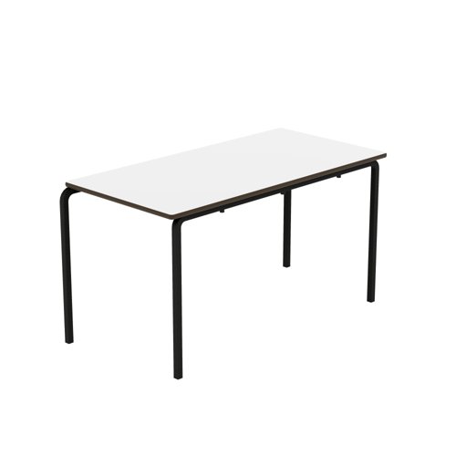 Titan Crush Bent Frame Table 1200x600x640mm White/Black KF70446
