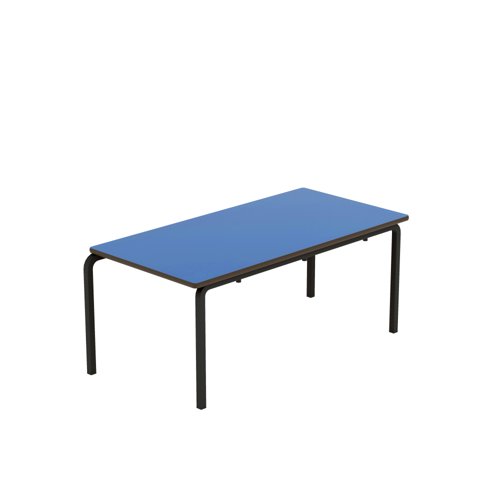 Titan Crush Bent Frame Table 1100x550x460mm Blue/Black KF70452