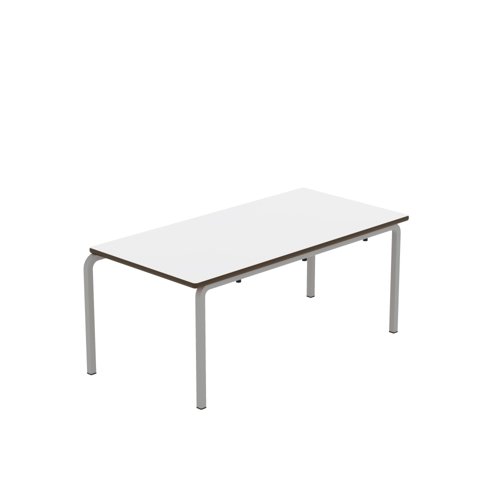 Titan Crush Bent Frame Table 1100x550x460mm White/Grey KF70455