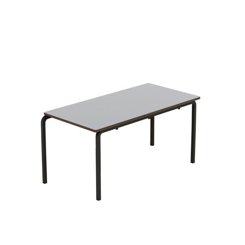 Titan Crush Bent Frame Table 1100x550x530mm Grey/Black KF70458