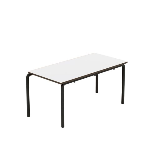 Titan Crush Bent Frame Table 1100x550x530mm White/Black KF70462