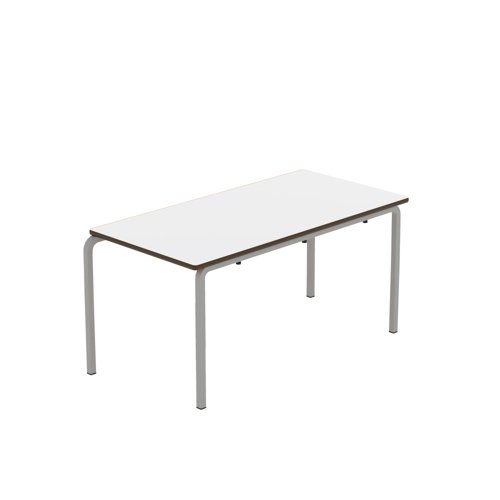 Titan Crush Bent Frame Table 1100x550x530mm White/Grey KF70463