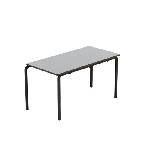 Titan Crush Bent Frame Table 1100x550x590mm Grey/Black KF70466