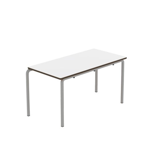 Titan Crush Bent Frame Table 1100x550x590mm White/Grey KF70471