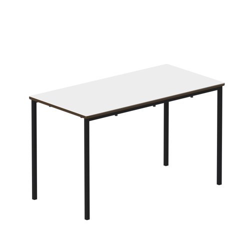 Titan Fully Welded Frame Table 1100x550x460mm White/Black KF70486