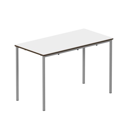 Titan Fully Welded Frame Table 1100x550x460mm White/Grey KF70487