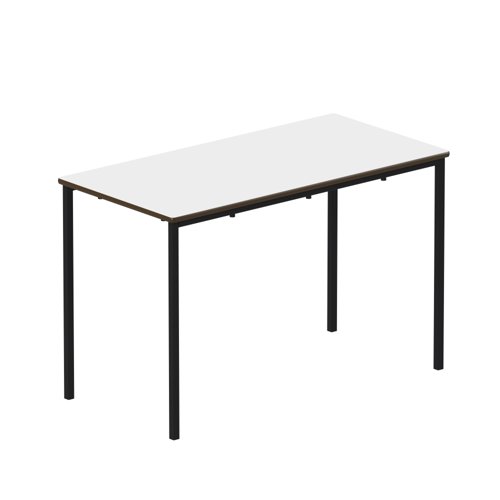 Titan Fully Welded Frame Table 1100x550x590mm White/Black KF70502