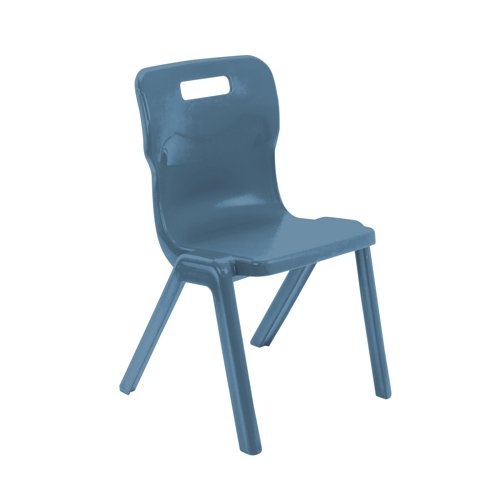 Titan One Piece Retold Chair Size 5 470x500x770mm Steel Blue KF70505