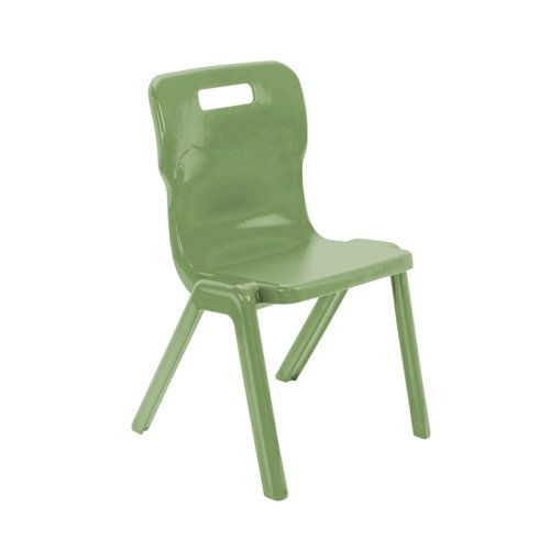 Titan One Piece Classroom Chair Size 5 470x500x770mm Forest KF70512