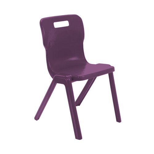 Titan One Piece Classroom Chair Size 6 470x500x805mm Grape KF70521