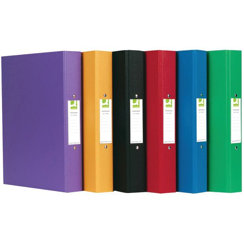 Q-Connect 25mm 2 Ring Binder Polypropylene A4 Assorted (10 Pack) KF71446