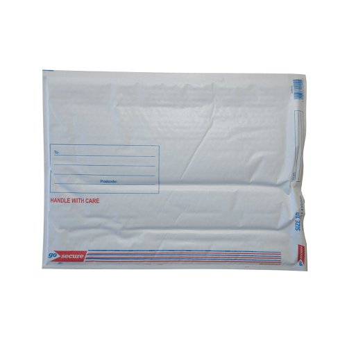 GoSecure Bubble Envelope Size 10 Internal Dimensions 340x435mm White (Pack of 50) KF71453