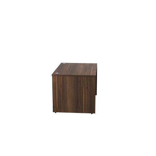 Jemini Reception Modular Straight Desk Unit 1200x800x740mm Dark Walnut KF71530