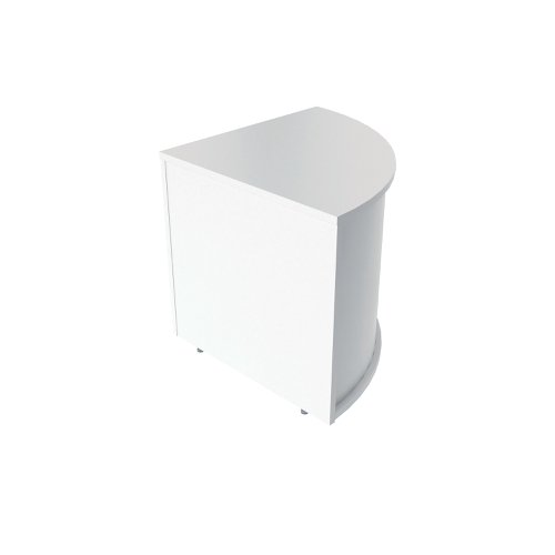 Jemini Reception Modular Corner Desk Unit 800x800x740mm White KF71552