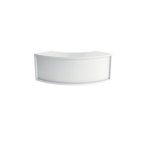 Jemini Reception Modular Corner Riser Unit 800x800x400mm White KF71553