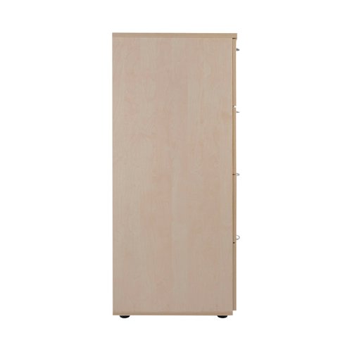 Jemini 4 Drawer Filing Cabinet 464x600x1365mm Maple KF71960 | VOW