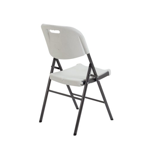 Jemini Lightweight Folding Chair 460x520x830mm White KF72332 | VOW