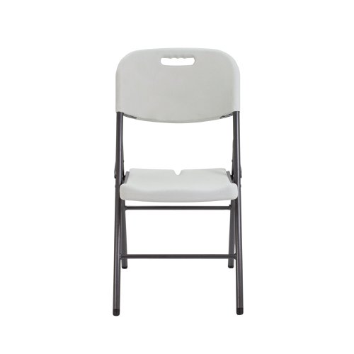 Jemini Lightweight Folding Chair 460x520x830mm White KF72332 | VOW