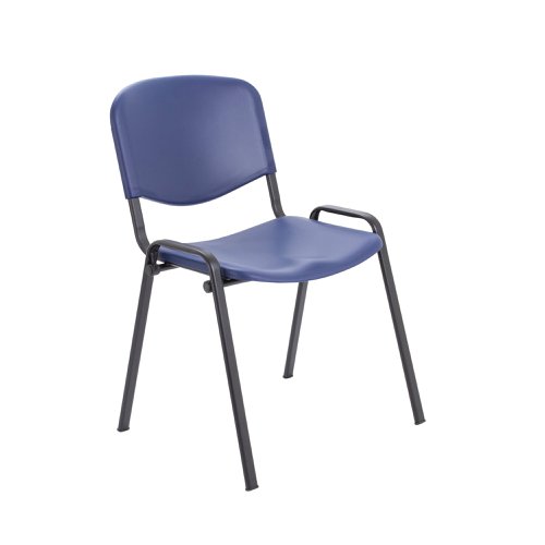 Jemini Multipurpose Stacking Chair Polypropylene 610x535x780mm Blue KF72368 | KF72368 | VOW