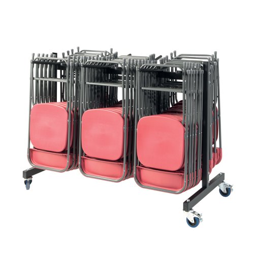 Jemini Folding Chair Trolley Capacity 70 Chairs KF72543 | Titan