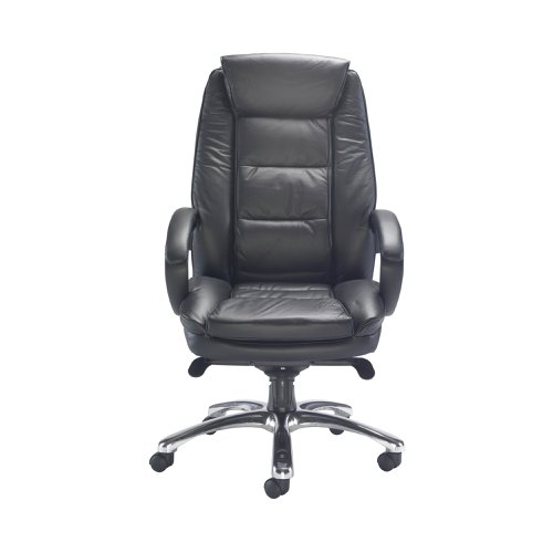 Avior Tuscany High Back Executive Chair 690x780x1140-1220mm Leather Black KF72583