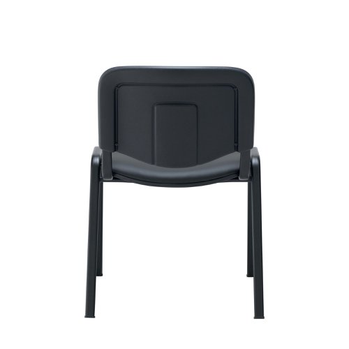 Jemini Ultra Multipurpose Stacking Chair Polyurethane Black KF72903 | VOW