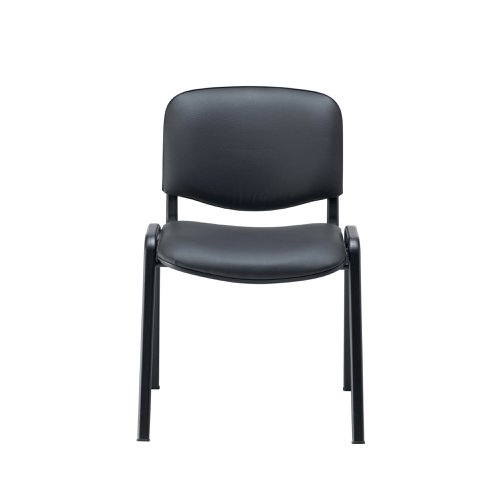 Jemini Ultra Multipurpose Stacking Chair Polyurethane Black KF72903 | VOW