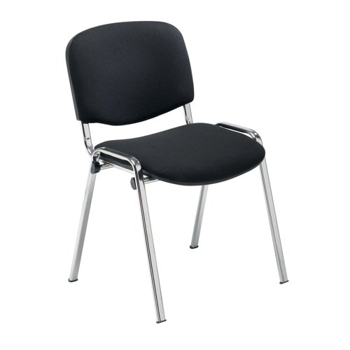 Jemini Ultra Multipurpose Stacking Chair Black/Chrome KF72904 | VOW