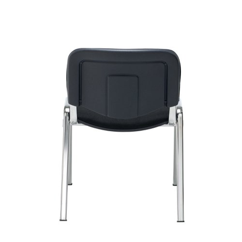 Jemini Ultra Multipurpose Stacking Chair Black/Chrome KF72904 | VOW