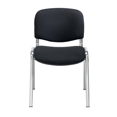 Jemini Ultra Multipurpose Stacking Chair Black/Chrome KF72904 | VOW