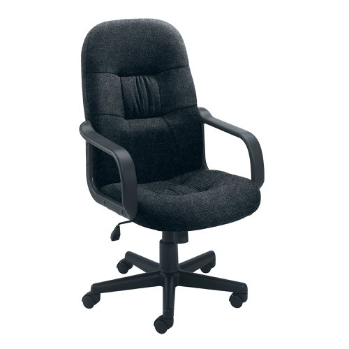 Jemini Ouse Medium Back Executive Chair Fabric Charcoal KF72986