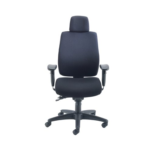 Avior Elbrus High Back Operator Chair 650x678x678mm Black KF73875 | KF73875 | VOW