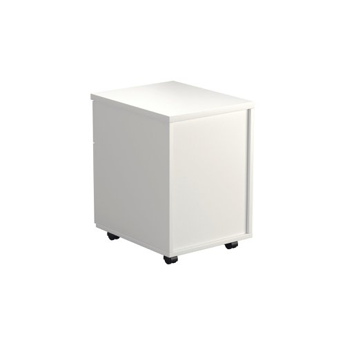 Jemini 2 Drawer Mobile Pedestal 404x500x595mm White KF74147