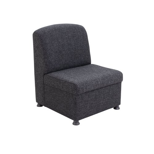 Arista Modular Reception Chair 610x670x830mm Charcoal KF74203 | KF74203 | VOW