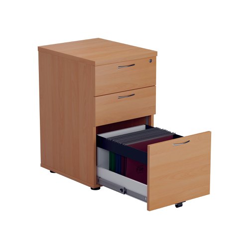 3 Drawer Under Desk Pedestal V2 Beech KF74488