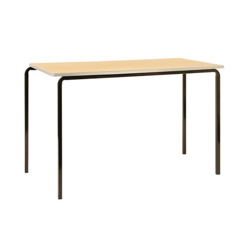 Jemini Polyurethane Edged Class Table 1100x550x590mm Beech/Black (Pack of 4) KF74562