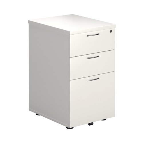 First 3 Drawer Under Desk Pedestal 404x500x690mm White KF74835 KF74835