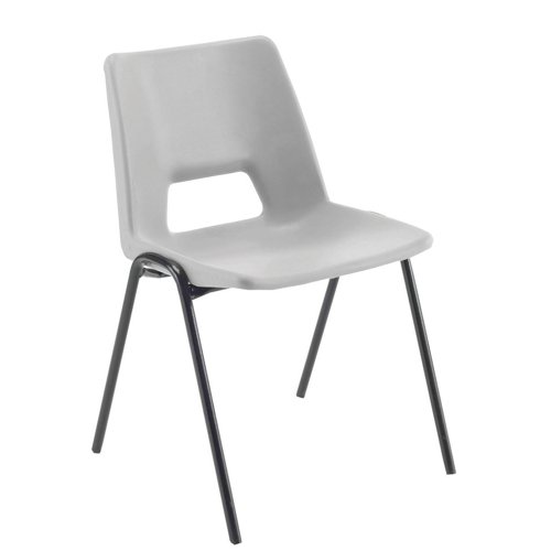 Jemini Stacking Chair 490x475x725mm Polypropylene Grey KF74960 | KF74960 | VOW