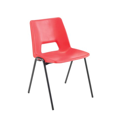 Jemini Stacking Chair 490x475x725mm Polypropylene Red KF74961 | KF74961 | VOW