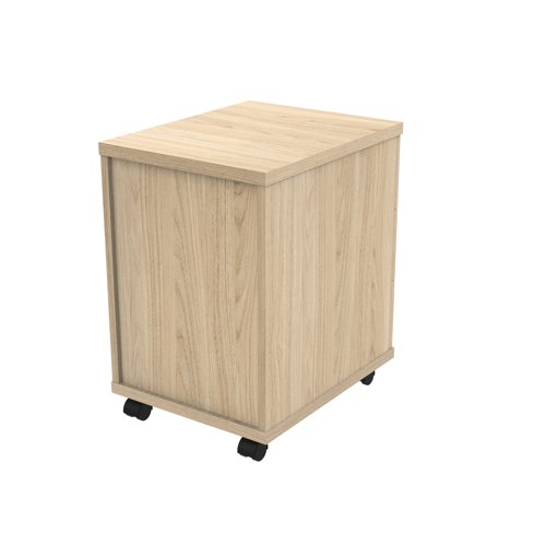 Astin 3 Drawer Mobile Under Desk Pedestal 400x500x590mm Canadian Oak KF77725 KF77725